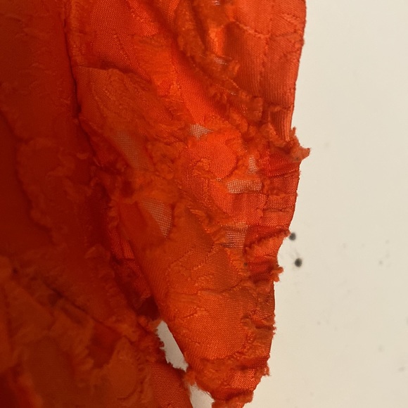 LC Lauren Conrad | Square Neck, Ruffle Sleeve,Cross Back top - Picture 8 of 15